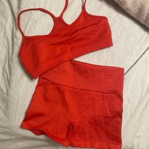 Aritzia yoga short workout set